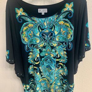 Butterfly Sleeve Tunic Top